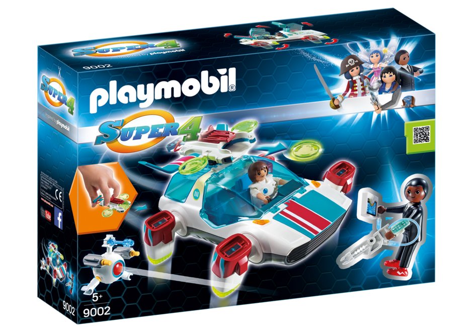 Фото - Конструктор Playmobil Super 4, klocki FulguriX z agentem Gene, 9002 