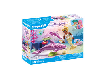 PLAYMOBIL,Syrenka z delfinami,71501 - Playmobil