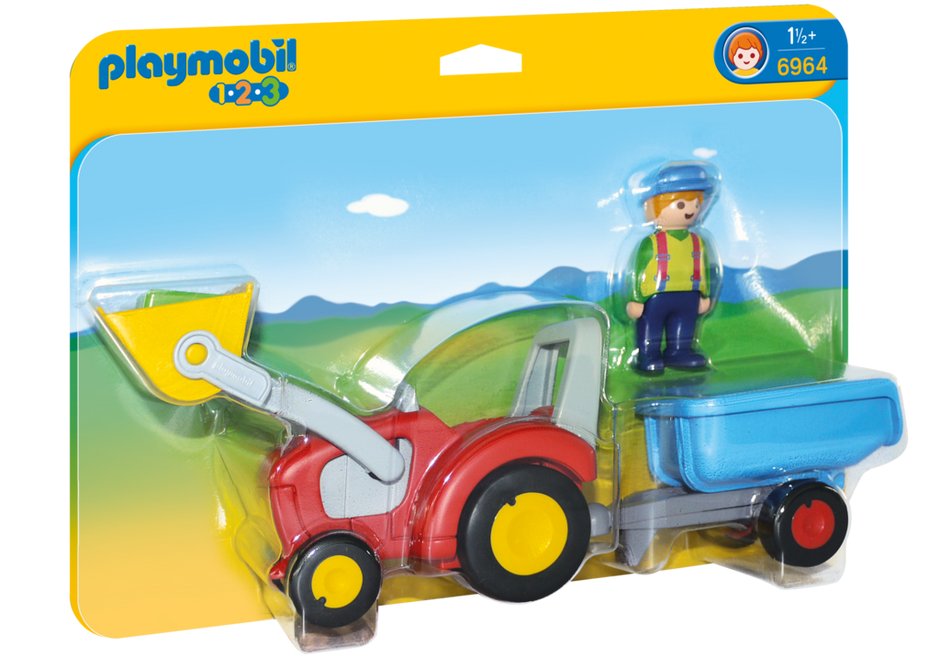 PLAYMOBIL, Traktor z przyczepą, 6964