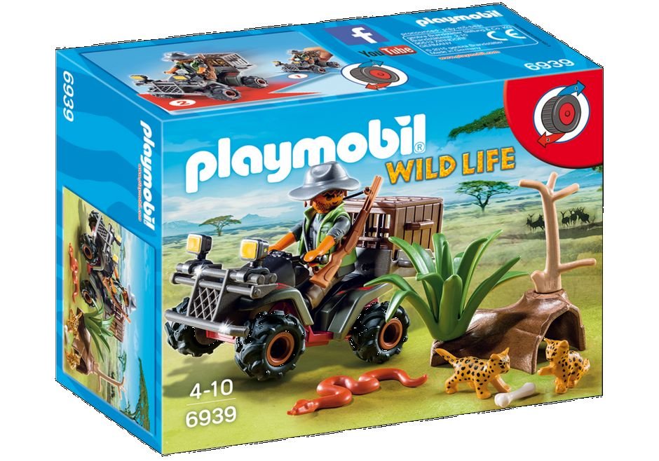 Playmobil Wild Life, Kłusownik z quadem