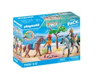 Playmobil, Wycieczka konna na plażę z Amelią i Benem,71470, klocki