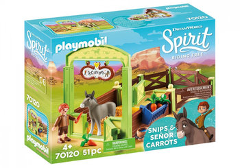 Playmobil, zestaw figurek Boks stajenny Klak i Marchewa