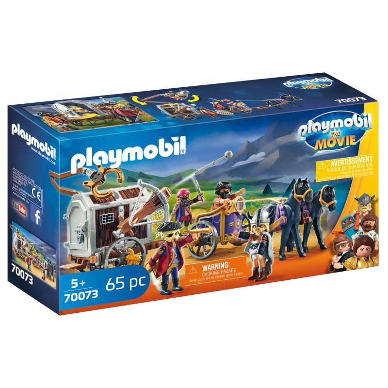 Playmobil, zestaw figurek Charlie i powóz rzezimieszków