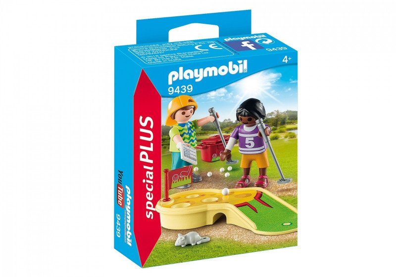 Zdjęcia - Klocki Playmobil , zestaw figurek Dzieci grające w minigolfa 
