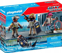 PLAYMOBIL, Zestaw figurek jednostki specjalnej, 71146