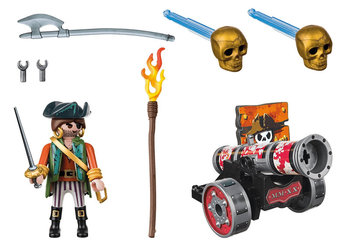 Playmobil, zestaw figurek Pirat z armatą - Playmobil
