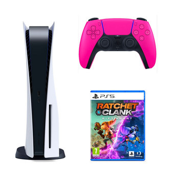PlayStation 5 Konsola B Chassis + Kontroler bezprzewodowy DualSense Pink+ Gra PS5 Ratchet & Clank: Rift Apart  - Sony Interactive Entertainment