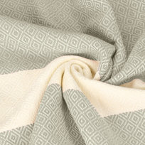 Plażowy Ręcznik Bawełniany typu Fouta Diamond 100x200 Pareo OliwkowyDuży