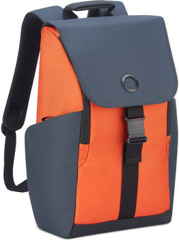 Plecak Antykradzieżowy Delsey Securflap 21L Pomarańczowy - DELSEY
