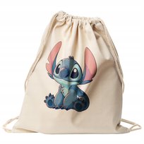 Plecak bawełniany 34x40 Lilo Stitch Disney Na Prezent Dla Dzieci Bullz