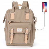 Plecak damski Himawari 9018 na laptopa 14-15 z USB kawowy Himawari