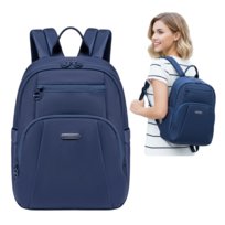 Plecak damski mały miejski kompaktowy modny elegancki niebieski wowbag