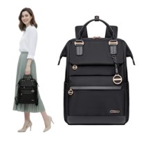 Plecak damski miejski czarny szkolny dla dziewczyny na studia do pracy wowbag