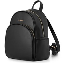 Plecak damski skórzany miejski elegancki czarny skóra ekologiczna ZAGATTO ZG978 Zagatto