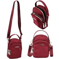 Plecak damski WINGS ROSELLA mały crossbody miejski podróżny nylon 1 l regulowany odpinany pasek kieszeń frontowa Wings