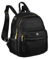 Plecak damski ze skóry ekologicznej czarny ROVICKY