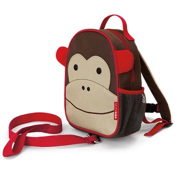 Plecak dla przedszkolaka chłopca i dziewczynki brązowy Skip Hop Baby Zoo Małpa - Skip Hop