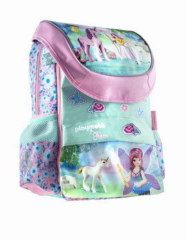 Plecak dla przedszkolaka dla dziewczynki różowy Playmobil Fairies  - Playmobil