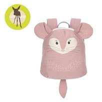 Plecak dla przedszkolaka dla dziewczynki szynszyl różowy Lassig 3D z uszkami