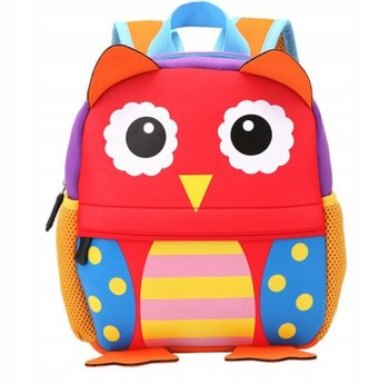 Plecak dla przedszkolaka dziewczynki i chłopca czerwony sówka 3D - Inna marka