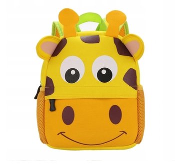Plecak dla przedszkolaka dziewczynki i chłopca jasnożółty żyrafa 3D - Inna marka