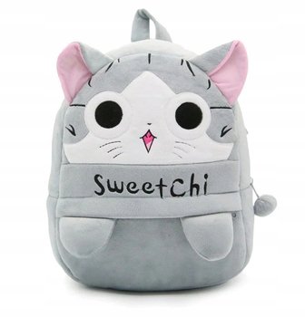 Plecak dla przedszkolaka dziewczynki jasnoszary kotek Kawaii - Inna marka