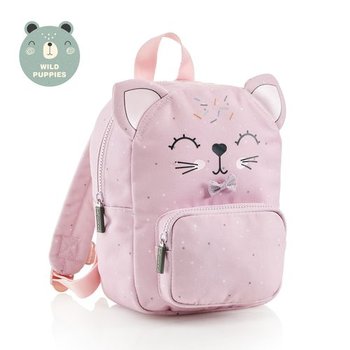 Plecak dla przedszkolaka dziewczynki różowy Miquelrius kotek dwukomorowy - Miquelrius
