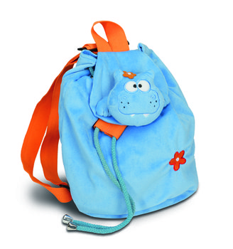 Plecak dla przedszkolaka hipopotam błękinty Herma - Herma