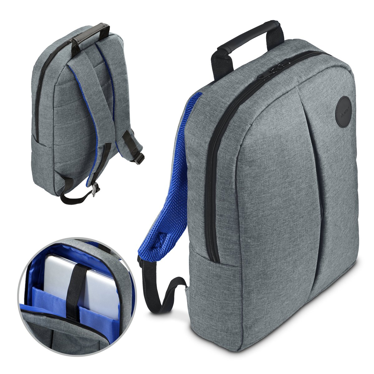 MOCHILA PORTATIL HAMA GENUA 15.6 GRIS - miniatura 2