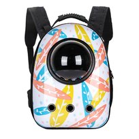 Plecak do noszenia zwierząt do transportu kolorowy w liście transporter dla kota dla psa