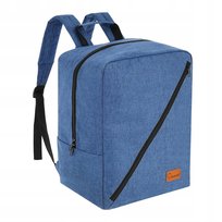 PLECAK DO SAMOLOTU BAGAŻ PODRĘCZNY 40X20X25CM 24L NIEBIESKI TORBA PODRÓŻNA Inna marka