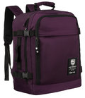 Plecak do samolotu Peterson 40x30x20 Wizzair Ryanair wodoodporny z USB , Fioletowy&nbsp;-&nbsp;Peterson