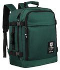 Plecak do samolotu Peterson 40x30x20 Wizzair Ryanair wodoodporny z USB zielony - Peterson