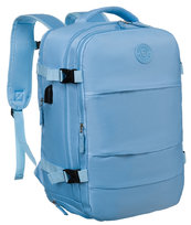 Plecak do samolotu Peterson 40x30x20 Wizzair z portem USB niebieski