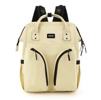 Plecak Himawari dla mamy pojemny termiczne kieszenie wodoodporny do wózka mommy bag żółty