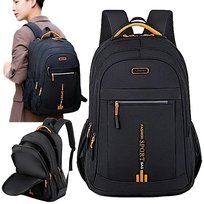 Plecak Męski Damski do Pracy Szkoly Miejski Czarny na Laptopa Pojemny Mocny