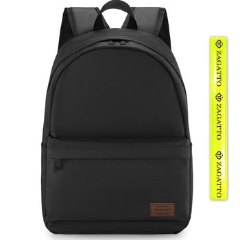 Plecak męski damski miejski do pracy czarny plecak szkolny młodzieżowy A4 ZAGATTO - Zagatto
