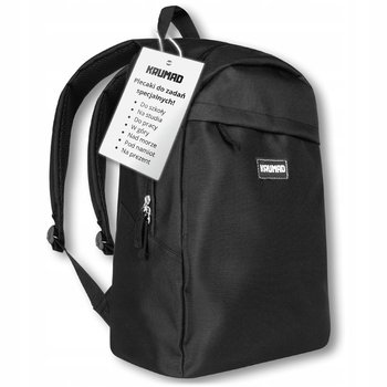 Plecak Męski Szkolny Młodzieżowy Turystyczny na Wycieczki Czarny Pojemny - KRUMAD