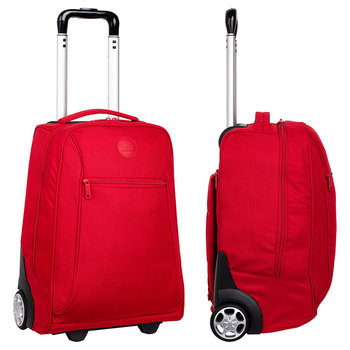 Plecak na kółkach dla chłopca, gładki, czerwony, CoolPack Compact Rpet Red F086642 - CoolPack