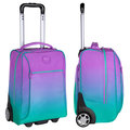 Plecak na kółkach dla dzieci, gładki, fioletowy, CoolPack Compact Gradient Blueberry E86505 - CoolPack