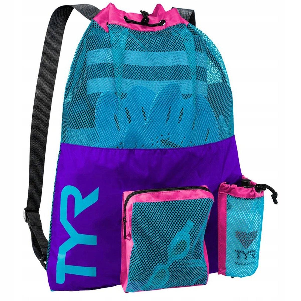 TYR Alliance Mesh Kordelzug In Schwarz – Stylischer Sportbeutel Für Schwimmer & Athleten