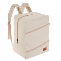 PLECAK NONUTT BAGAŻ PODRĘCZNY DO SAMOLOUT 24L 40X20X25 BEŻOWY DWA SKOSY Inna marka