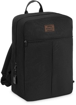 Plecak podróżny 40x30x20 do samolotu, damska męska torba podróżna czarna z gniazdem USB - Zagatto