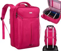 Plecak podróżny do samolotu Peterson 40x20x25 cm Wizzair Ryanair różowy fuksja