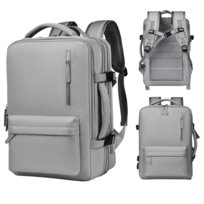 Plecak Podróżny Do Samolotu Podręczny Wytrzymały Wodoordporny Szary Kabinowy