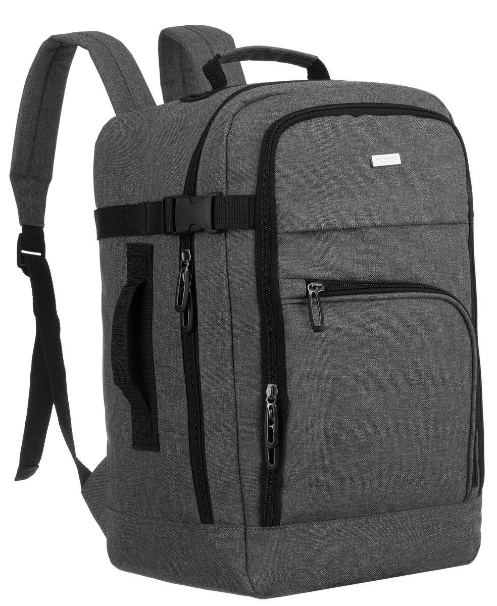 Фото - Рюкзак Peterson Plecak podróżny szary  bagaż podręczny torba 40x25x20 dla RYANAIR 