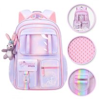 Plecak RAINBOW sweet szkolny uniwersalny kieszonki  z brelokiem PL159FIO