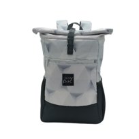 Plecak roll-top ROLL-BAG torba na laptopa plecak outdoroowy turystyczny na co dzień hexagones white JOYPAC