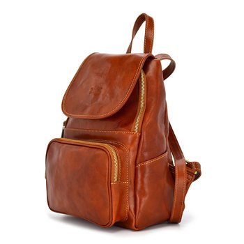 Plecak skórzany tmc_937 camel - Leather Diamonds