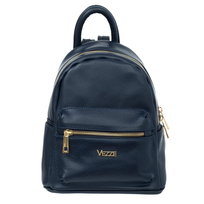 Plecak Skórzany Vezze Pulito Oro Granatowy